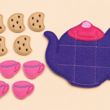 Felt Tea Party Tic Tac Toe Game