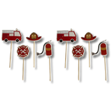 Fire Truck Toppers (8 Count)