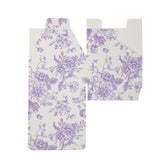 French Toile Favor Boxes, Lavender (25 Pack)