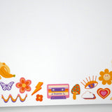 Retro, Funky, 70s & 90s Nostalgia 5x7" Notepad