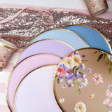 Gold Light Pink Paper Plate (8pcs)