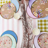 Gold Purple Paper Plate (8pcs)