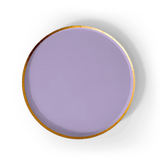 Gold Purple Paper Plate (8pcs)