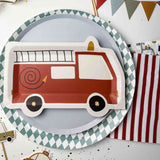 Gray Blue Paper Party Plate (8pcs)
