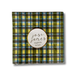 Green & Blue Plaid Large, Disposable Paper Napkins (16pcs)