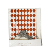 Green & Orange Bavarian Checkered Flag Banners (2)