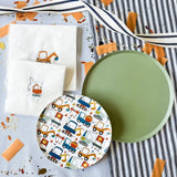 Green Paper Party Plate (12pcs)