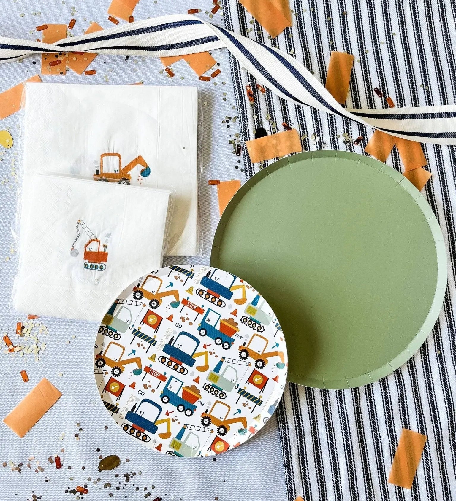 Green Paper Party Plate (12pcs)