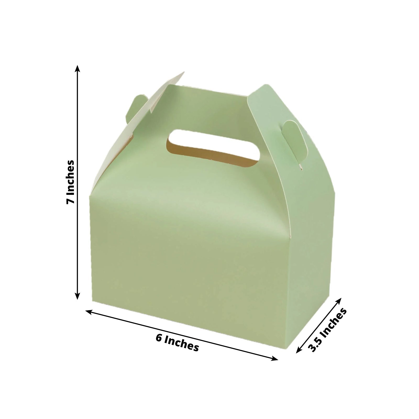 Gable Treat Boxes, Sage Green (25 Pack)
