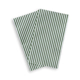 Green & White Candy Stripe Guest Napkins (24pcs)