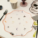 Halloween Patterned Paper Party Plate (12 Per Pack)