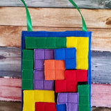 Build Your Own Block Puzzle Quiet Activity Bag / Quiet Book Page