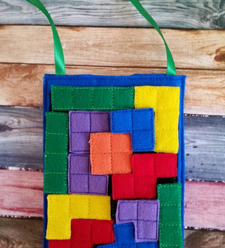 Build Your Own Block Puzzle Quiet Activity Bag / Quiet Book Page