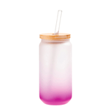 Ombré Glass Can Tumbler, 16 oz