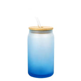 Ombré Glass Can Tumbler, 16 oz