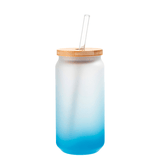 Ombré Glass Can Tumbler, 16 oz