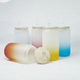 Ombré Glass Can Tumbler, 16 oz