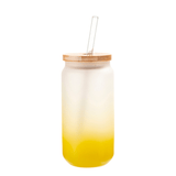 Ombré Glass Can Tumbler, 16 oz