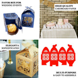 Gold Lace Favor Boxes with Butterfly Top (25 Pack)