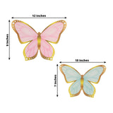 3D Butterfly Table Centerpieces, Pastel (12 Pack)