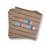 Large Striped Halloween Paper Napkins (16pcs)