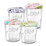 Le Parfait Jam Jars, French Glass Jars with 82mm Twist Lids for Jam and Preserves