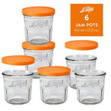 Le Parfait Jam Pots, French Glass Pots with Snap-On Covers