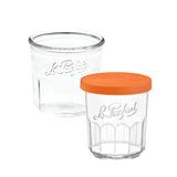 Le Parfait Jam Pots, French Glass Pots with Snap-On Covers