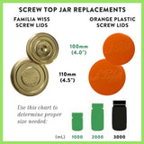 Colorful Screw Top Jar Lids