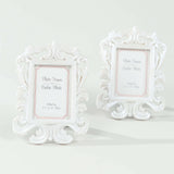 Vintage Baroque Mini Photo Frames, White (4 Pack)