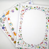 Bright, Colorful, & Fun Dinosaur 5x7" Notepad
