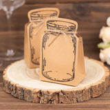 Mini Mason Jar Favor Boxes with Jute Ties (25 Pack)