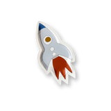 Mini Space Rocketship Dessert Plate (8pcs)