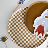 Mini Space Rocketship Dessert Plate (8pcs)