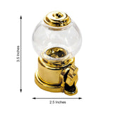 Mini Gumball Machine Candy Containers (6 Pack)