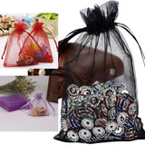 Black Organza Favor Bags, 5" x 7" (100 Pack)