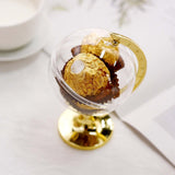 Fillable Globe Candy Containers, Gold (12 Pack)
