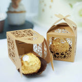 Gold Lace Favor Boxes with Butterfly Top (25 Pack)
