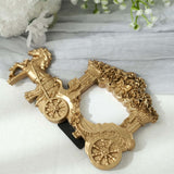Horse Carriage Photo Frame, Gold (7")