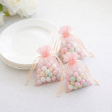 Blush Organza Favor Bags, 3" x 4" (100 Pack)