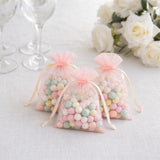 Blush Organza Favor Bags, 3" x 4" (100 Pack)