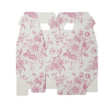 French Toile Gable Treat Boxes, Pink (25 Pack)