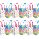 Rainbow Themed Party Favor Treat Bags - Set of 6 or 12