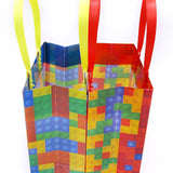 Building Blocks Brick Party Favor Bags Treat - Set of 6 or 12