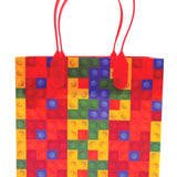 Building Blocks Brick Party Favor Bags Treat - Set of 6 or 12