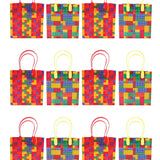Building Blocks Brick Party Favor Bags Treat - Set of 6 or 12