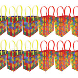 Building Blocks Brick Party Favor Bags Treat - Set of 6 or 12