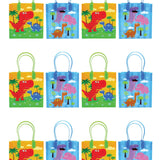 Dinosaur Party Favor Bags Treat Bags - Set of 6 or 12