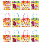 Ice Cream Party Favor Treat Bags - Set of 6 or 12