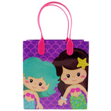 Mermaid Party Favor Bags Treat Bags - Set of 6 or 12